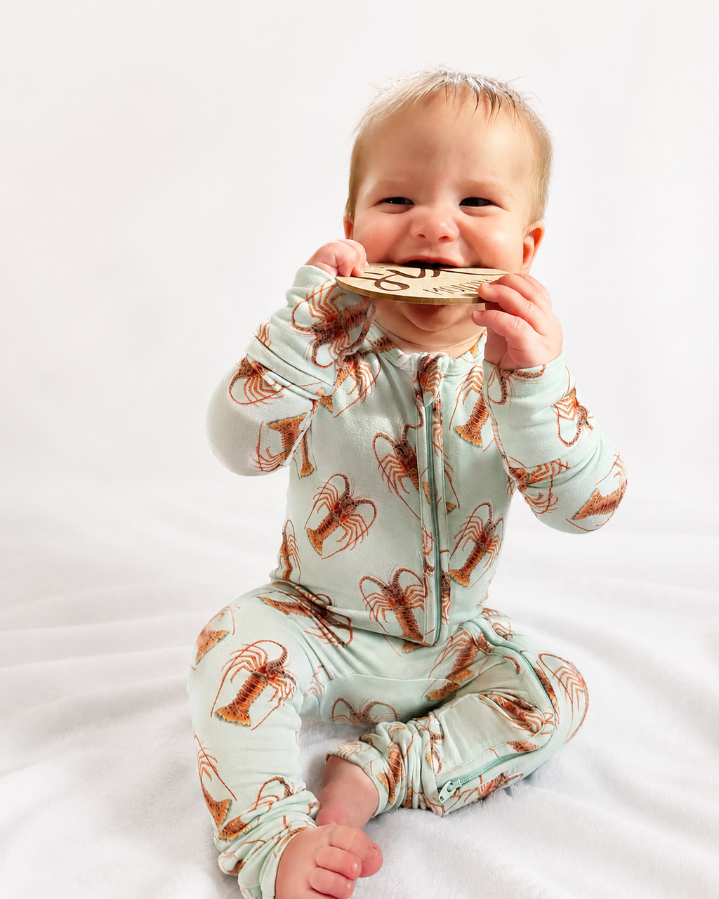 Lowtide Lobster - Bamboo Zippy Sleeper Pajamas - Sold out