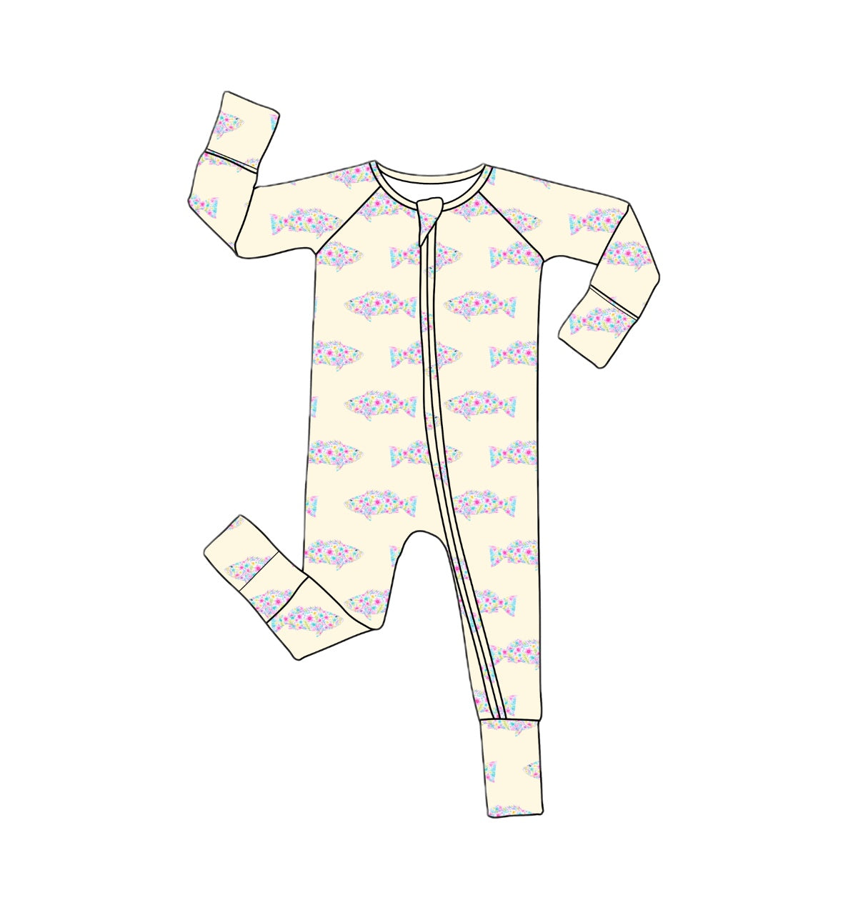 *PREORDER*  Grouper - Bamboo Zippy Sleeper Pajamas