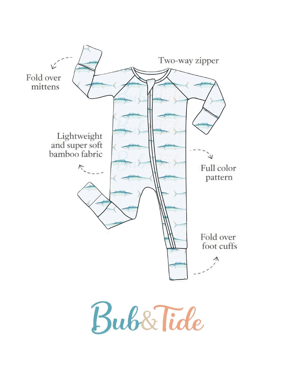 Wahoo Wonder - Bamboo Zippy Sleeper Pajamas - Ready to Ship