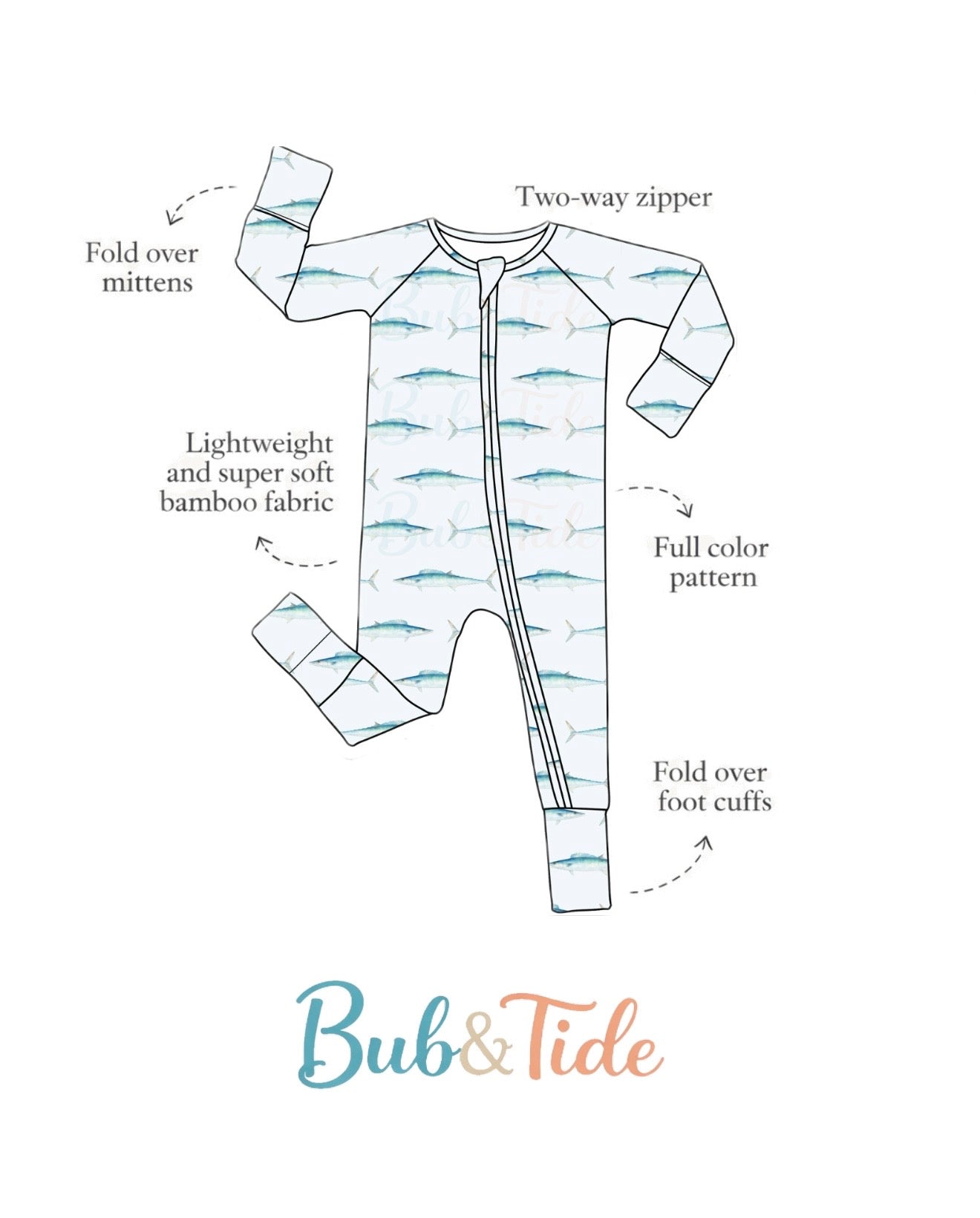 Wahoo Wonder - Bamboo Zippy Sleeper Pajamas - Ready to Ship