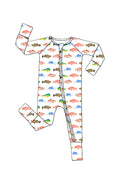 *PREORDER* Offshore Fish - Bamboo Zippy Sleeper Pajamas