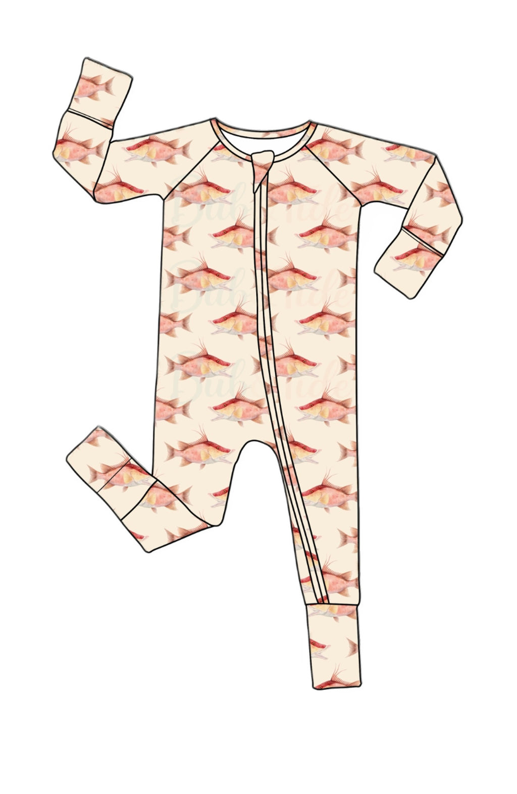 Hogfish Horizon - Bamboo Zippy Sleeper Pajamas - Ready to Ship