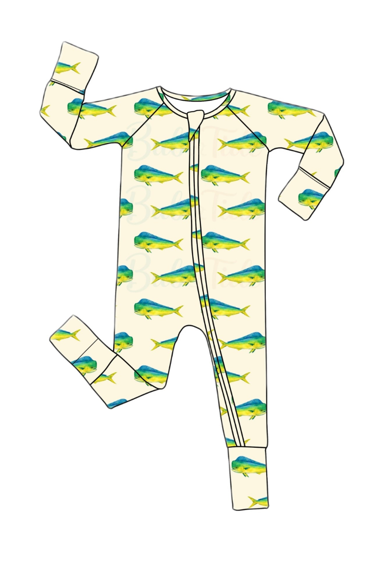 Mahi Mayhem - Bamboo Zippy Sleeper Pajamas - Ready to Ship