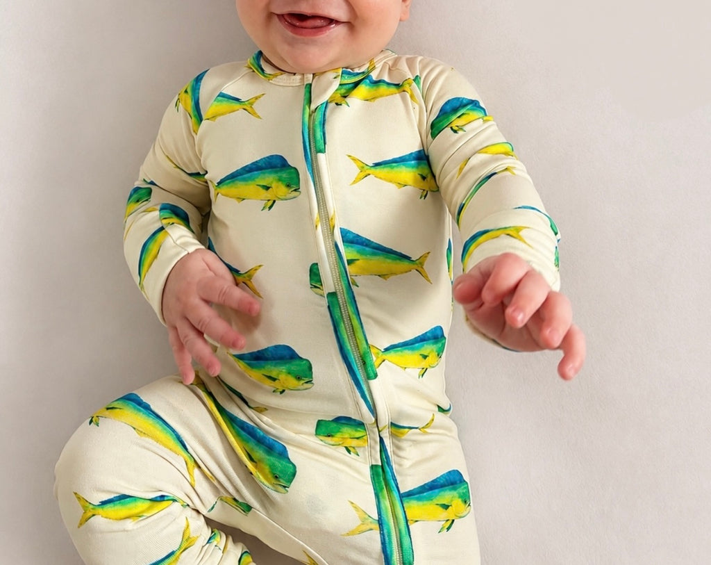 Mahi Mayhem - Bamboo Zippy Sleeper Pajamas - Ready to Ship