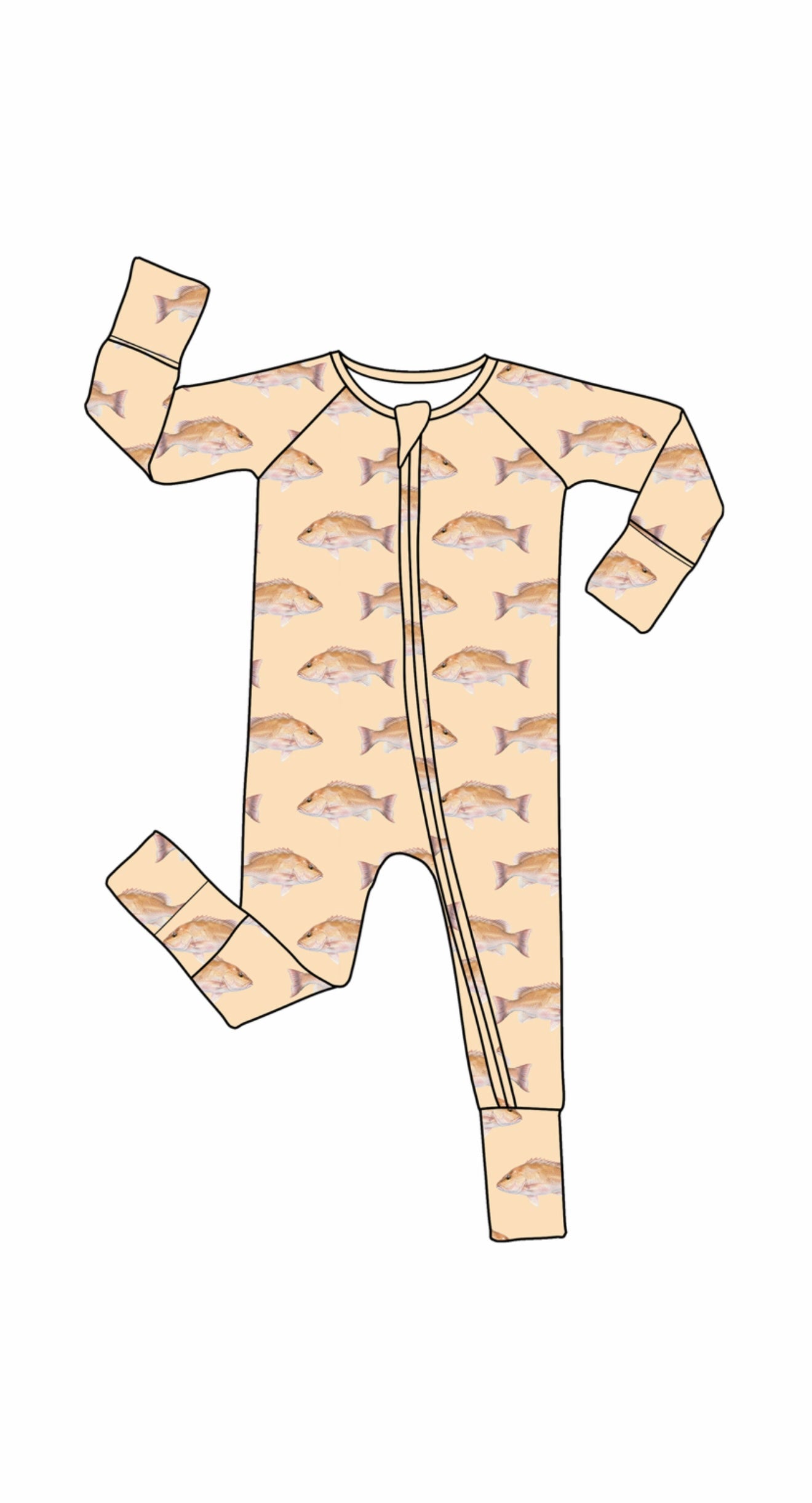 *PREORDER*  Mangrove Snapper- Bamboo Zippy Sleeper Pajamas