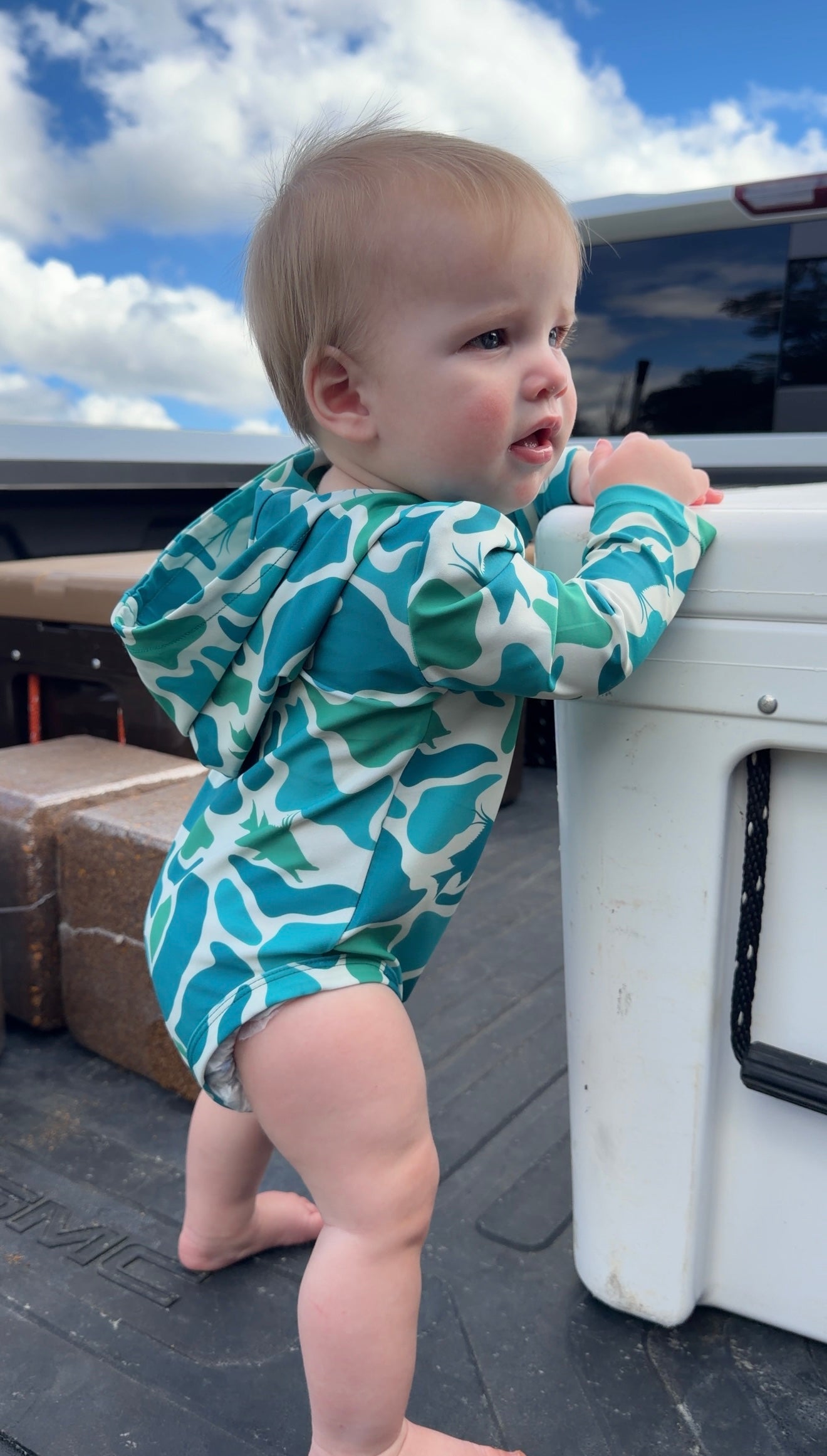 Hogfish Hideout - Sun Protective Hooded SunTide™ Bodysuit