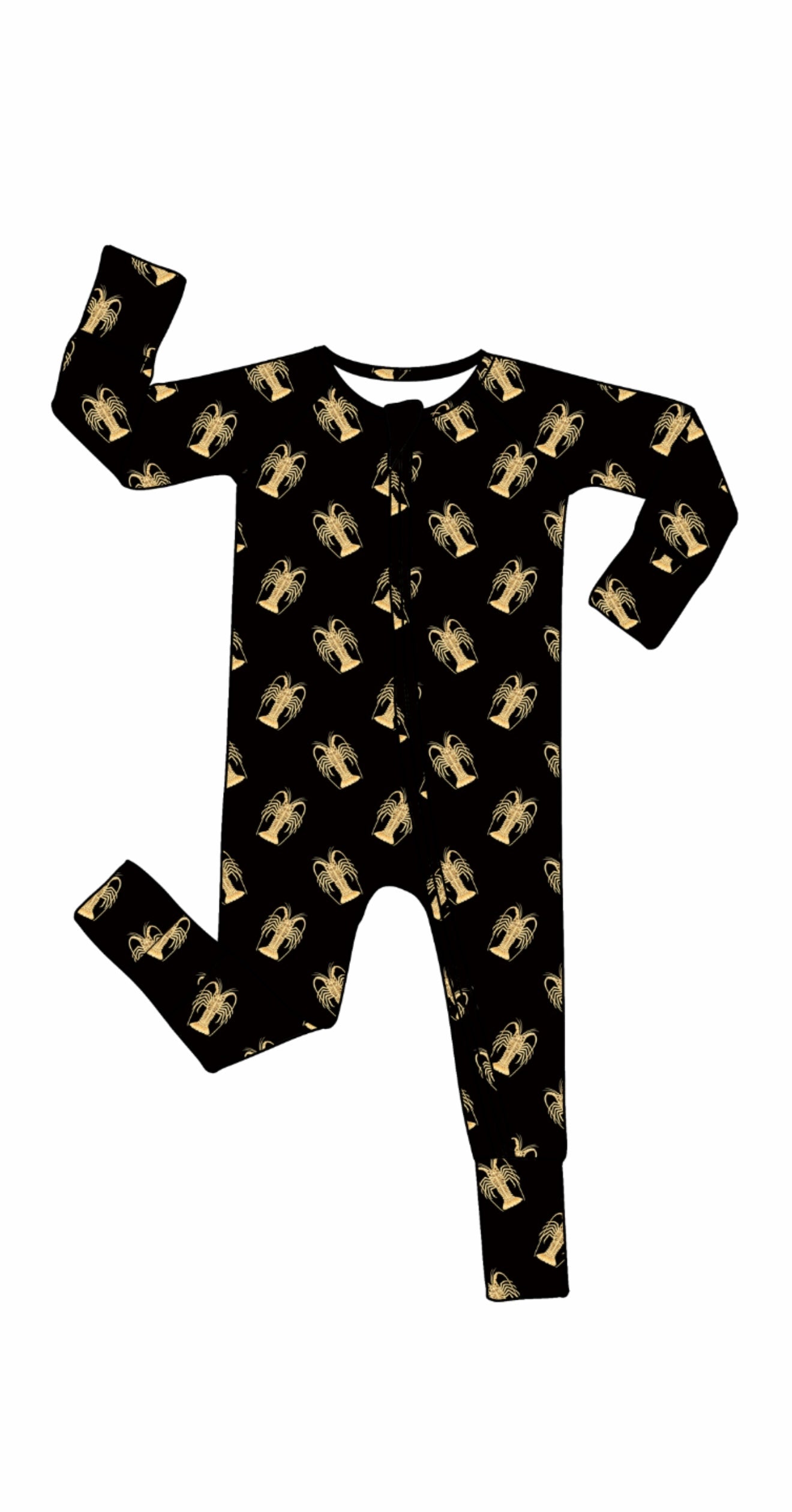 *PREORDER*  - Lobster Skeleton Halloween Bamboo Zippy Sleeper Pajamas