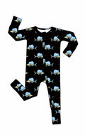 *PREORDER*  - Sailfish Skeleton Halloween Bamboo Zippy Sleeper Pajamas