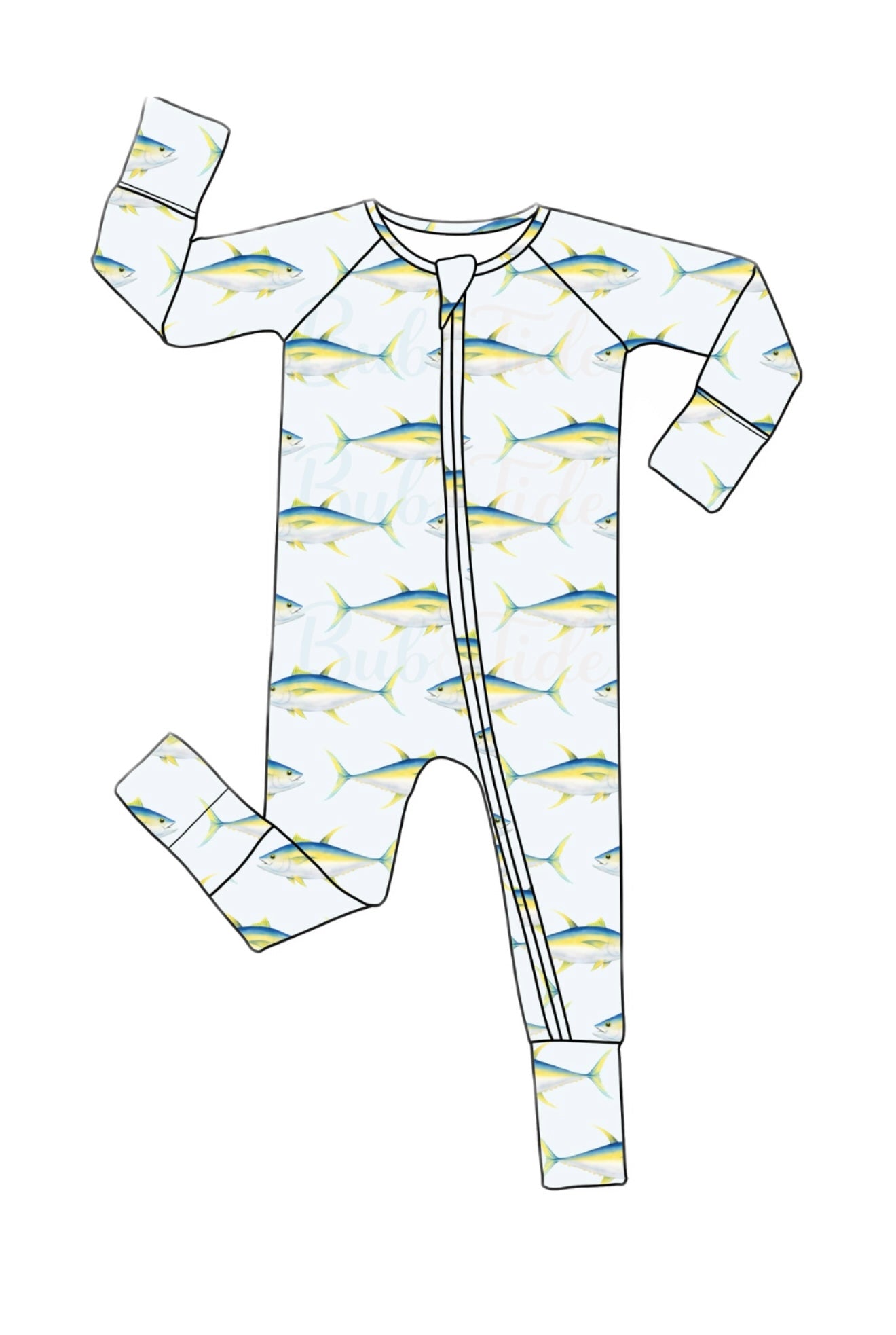 Tuna Tots - Bamboo Zippy Sleeper Pajamas - Ready to Ship