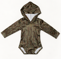 Camo Hooded Performance Bodysuit - READY TO SHIP