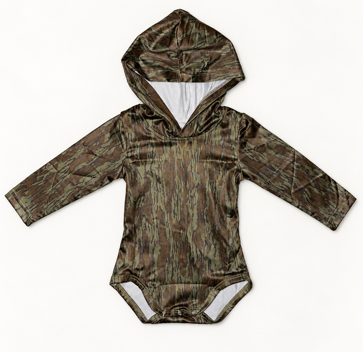 Camo Hooded Performance Bodysuit - READY TO SHIP