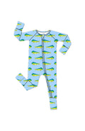 *PREORDER* Blue Mahi Mayhem - Bamboo Zippy Sleeper Pajamas