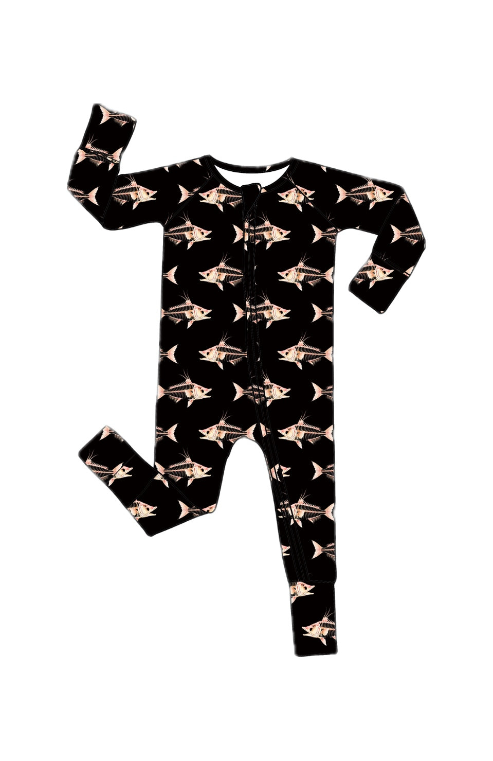 *PREORDER*  - Hogfish Skeleton Halloween Bamboo Zippy Sleeper Pajamas