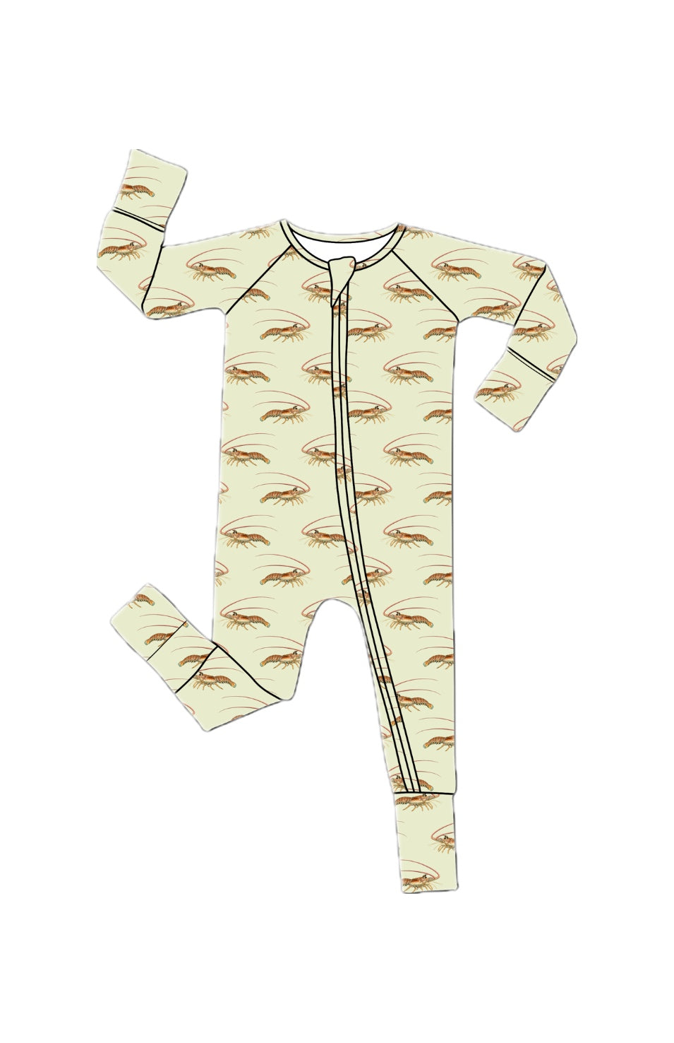 *PREORDER*  Lobster- Bamboo Zippy Sleeper Pajamas