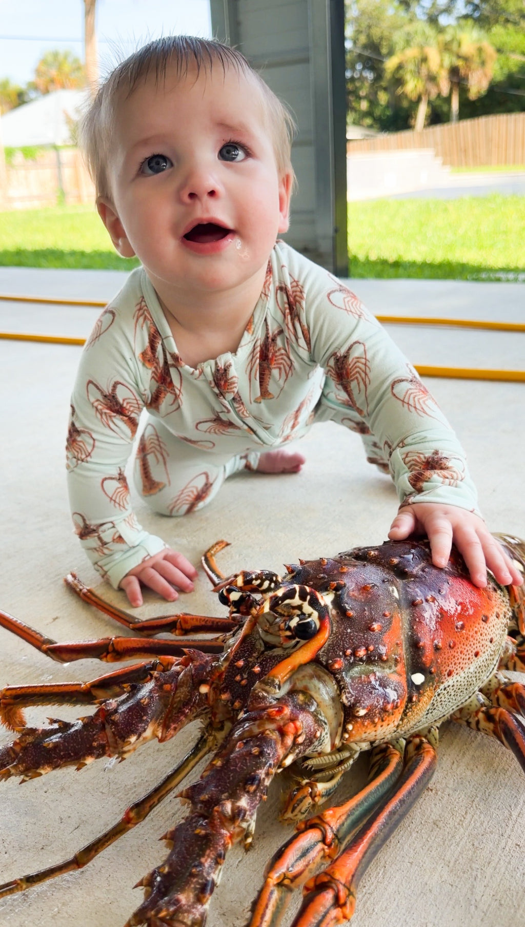 Lowtide Lobster - Bamboo Zippy Sleeper Pajamas - Sold out