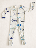 Billfish Blitz - Bamboo Zippy Sleeper Pajamas - Ready to Ship