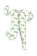 Coastal Crab - Bamboo Zippy Sleeper Pajamas
