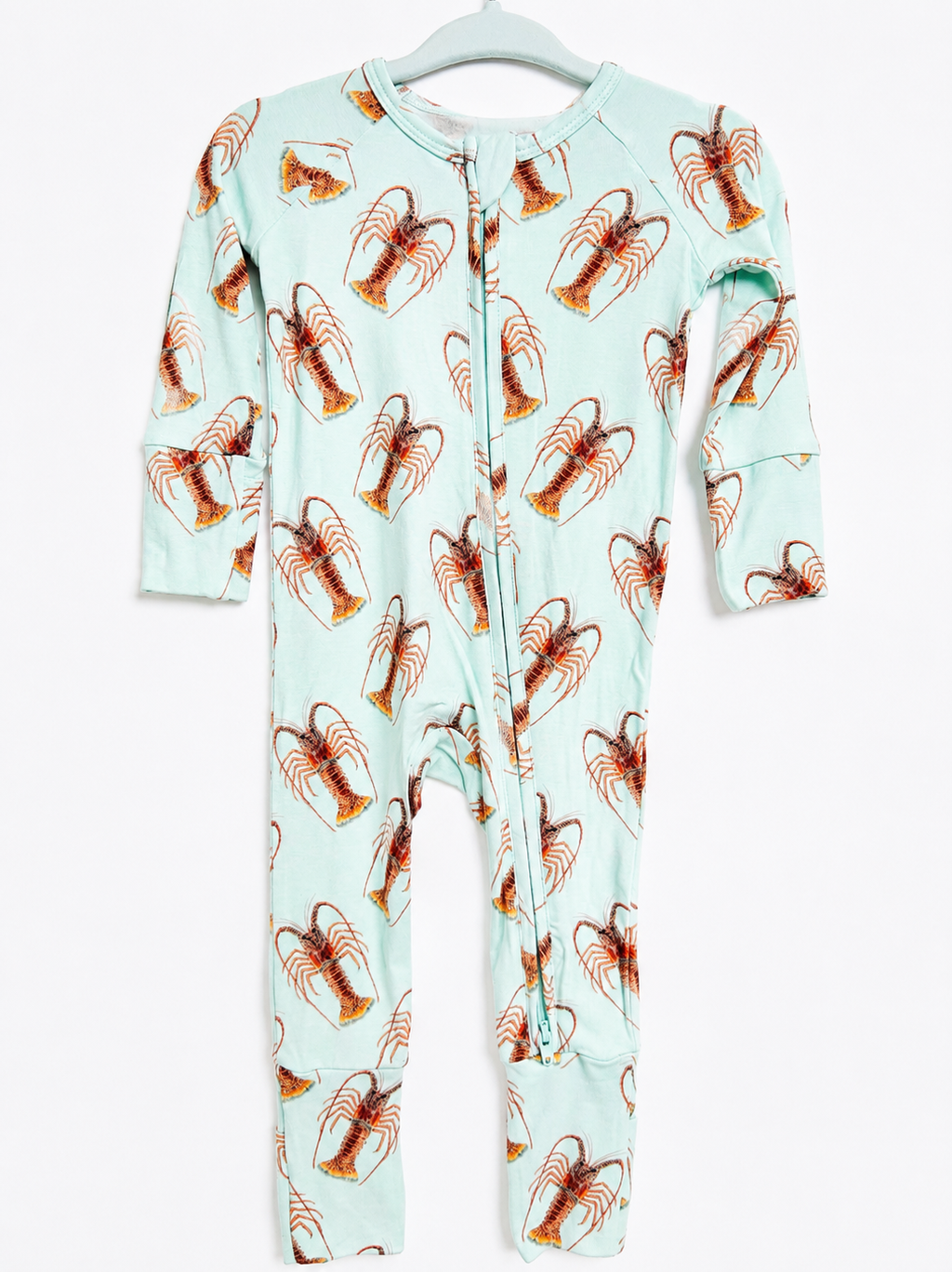 Lowtide Lobster - Bamboo Zippy Sleeper Pajamas - Ready to Ship