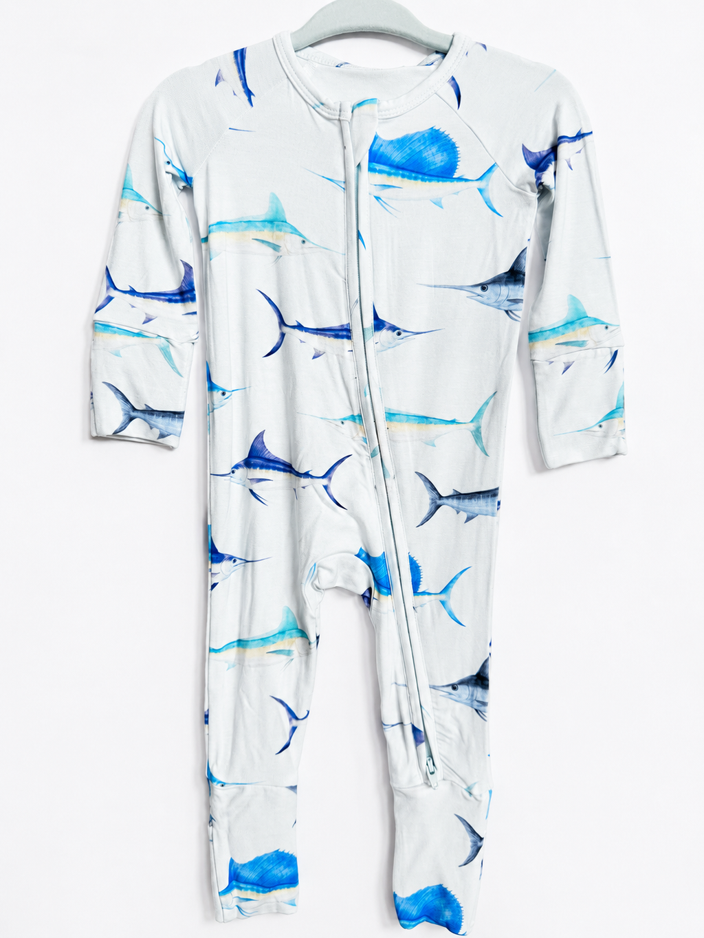 Billfish Blitz - Bamboo Zippy Sleeper Pajamas - Ready to Ship