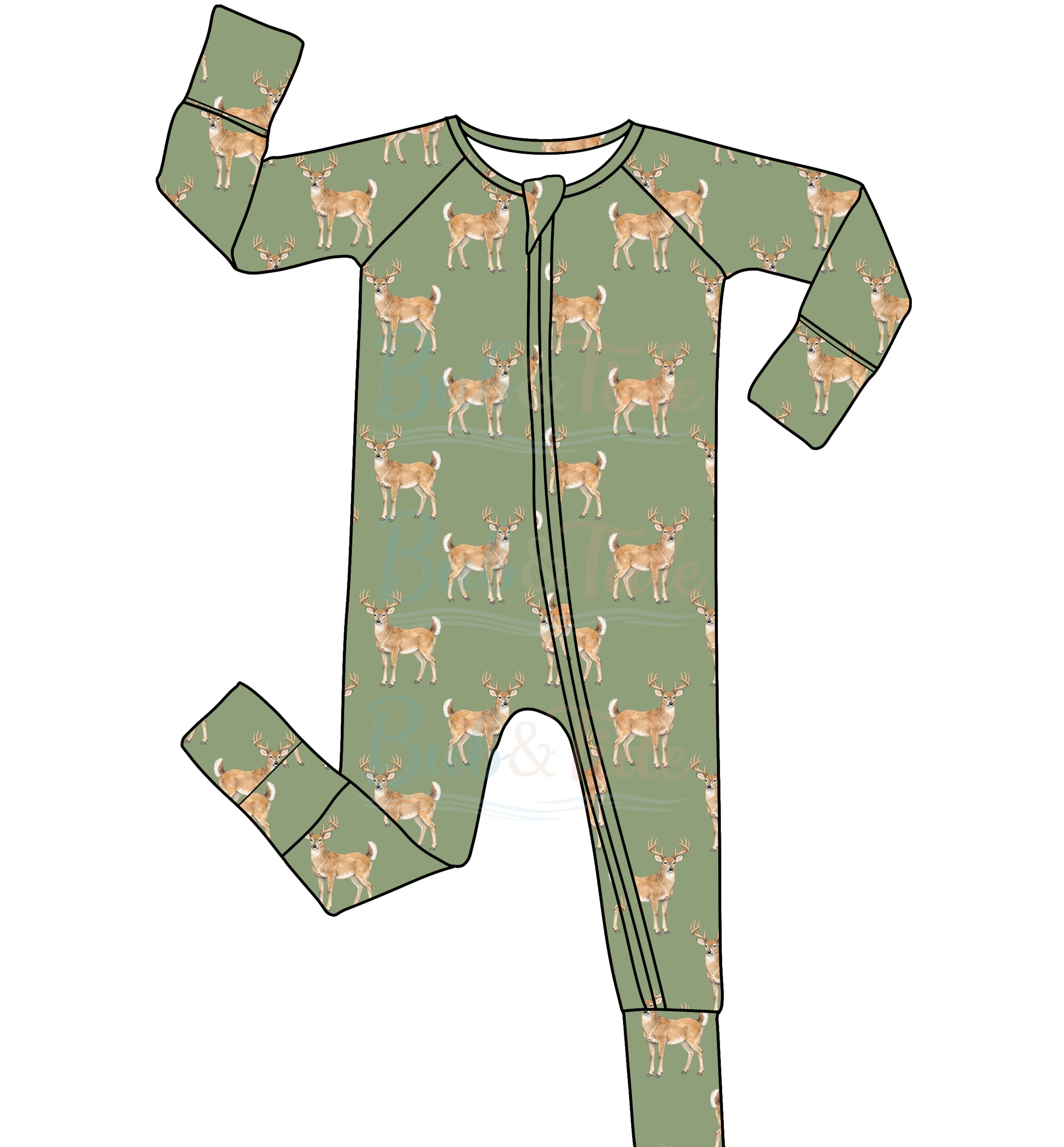 *PREORDER* Deer - Bamboo Zippy Sleeper Pajamas