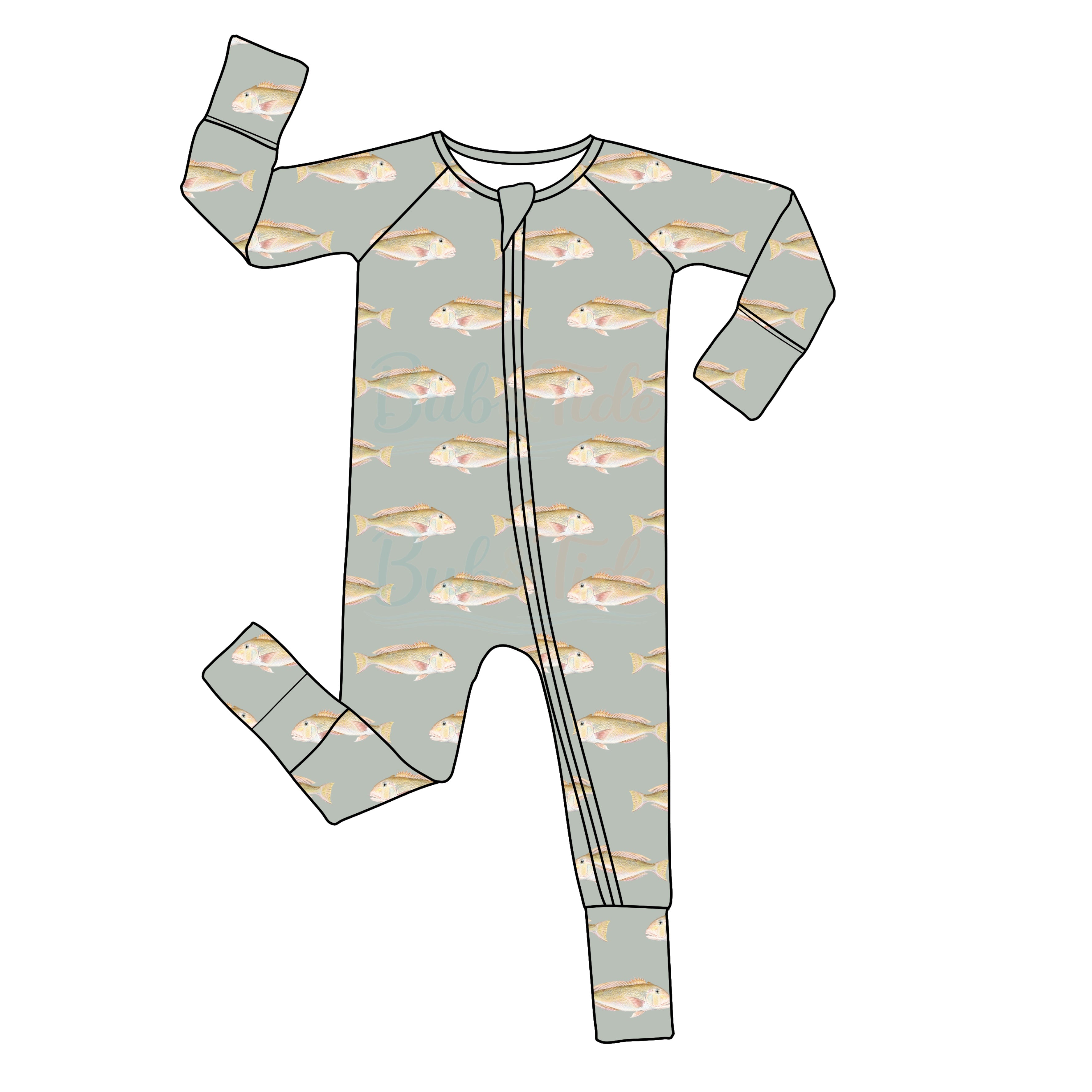 *PREORDER* Tilefish - Bamboo Zippy Sleeper Pajamas