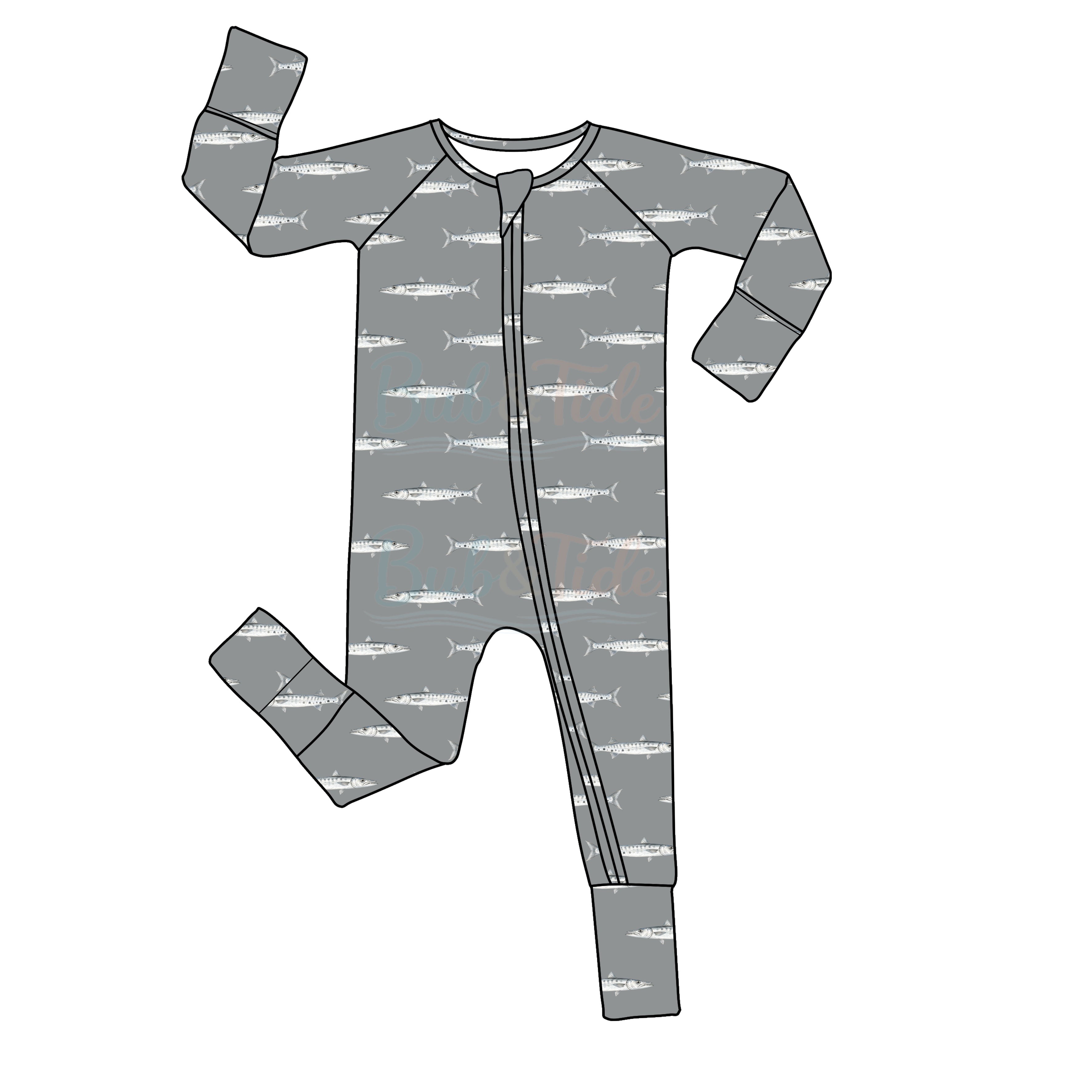 *PREORDER* Barracuda- Bamboo Zippy Sleeper Pajamas